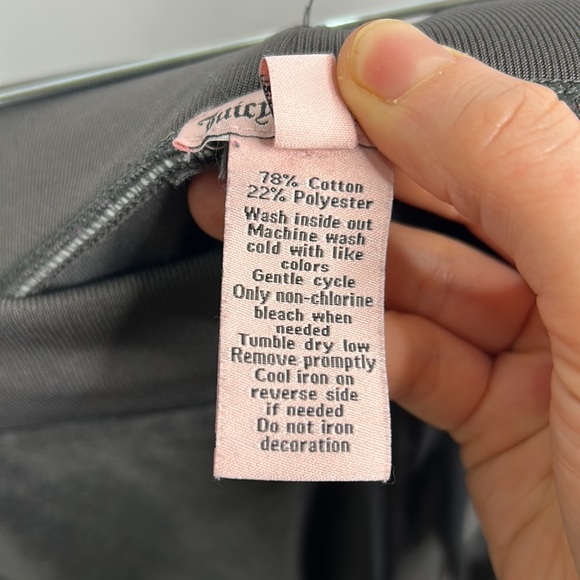 Juicy Couture velour pocketed sequin bling joggers - Picture 12 of 12